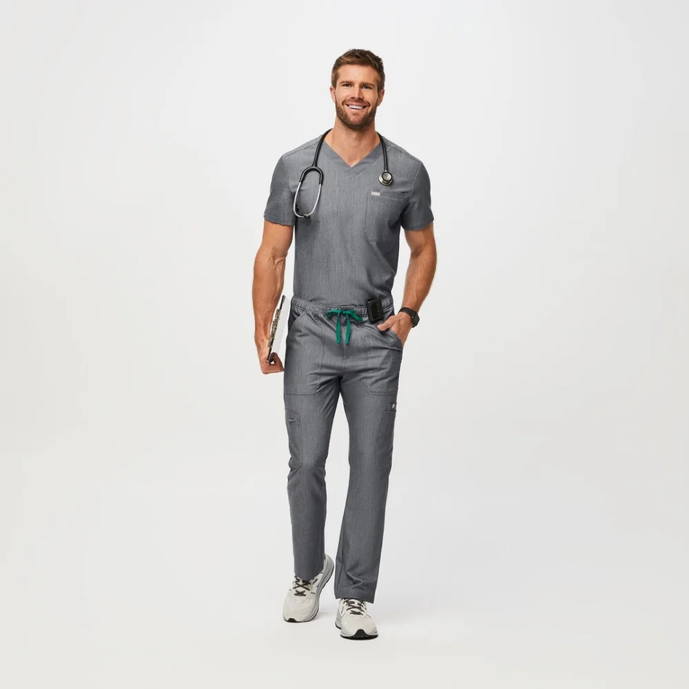 Men's Figs Zip Fly Cairo Cargo Scrub Pants XL Tall XLT